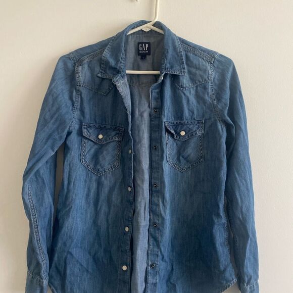 Vintage GAP Men's Blue Denim Jacket - Picture 1 of 5